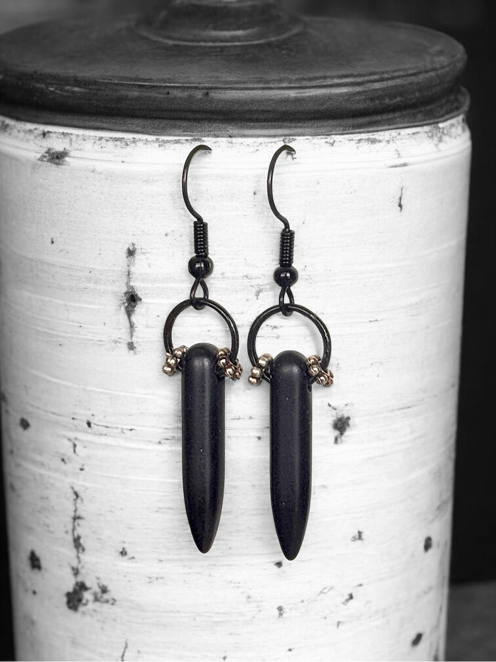 5 For $25💫Alternative Black Spike Earrings